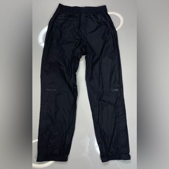 Marmot Track Pants Women Small Black Nylon Ankle Zipper - Picture 1 of 15